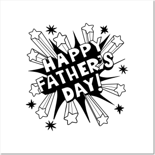 Happy Fathers Day greeting. Posters and Art